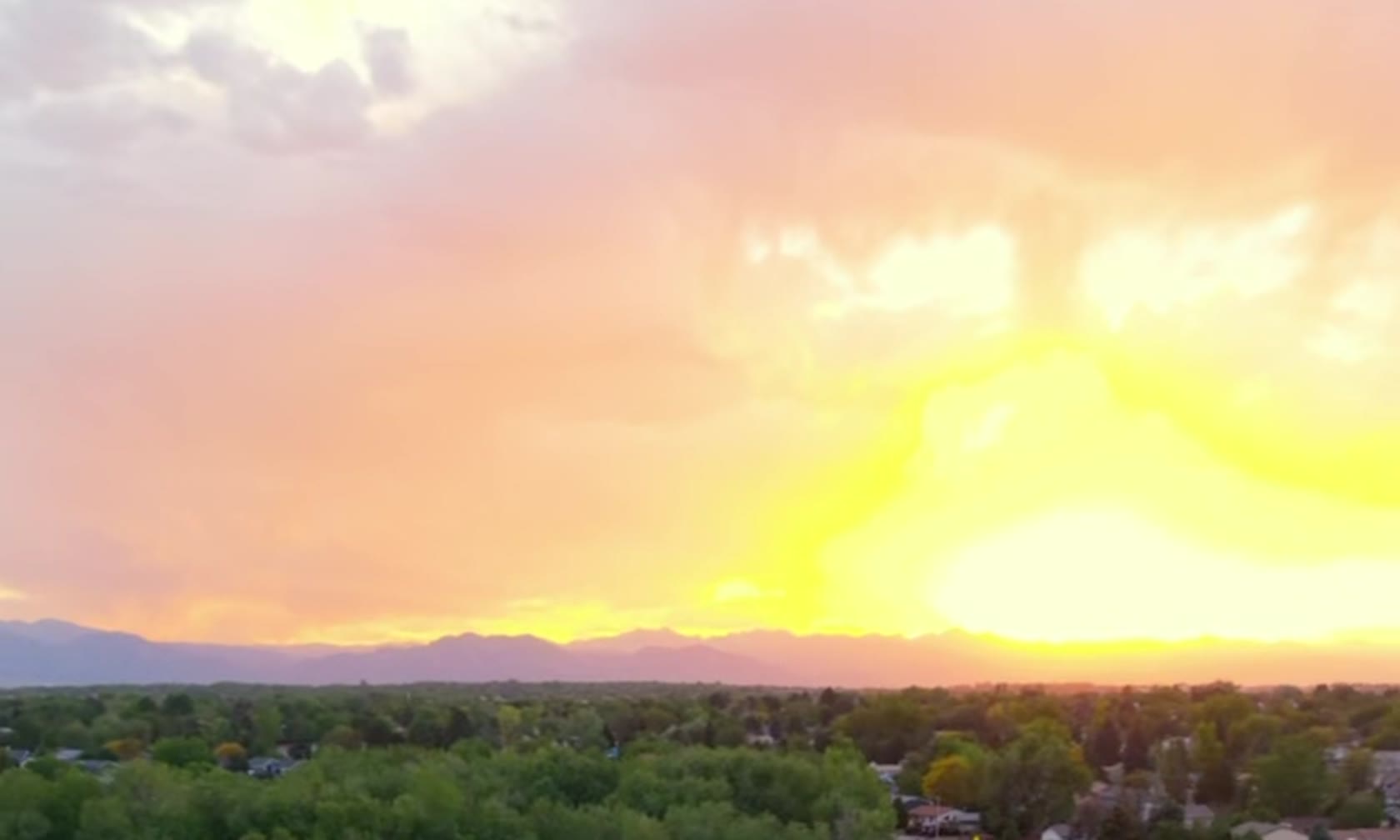 Colorado Front Range sunset